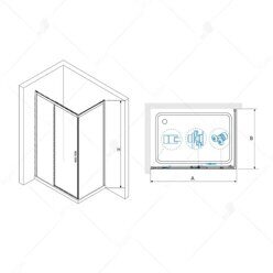 Душевой уголок RGW LE-41B (LE-12B / Z-050-2B) 34124182-014