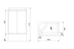 Душевая кабина Royal Bath  RB 8100BP6-WC, левая