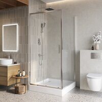 Душевой уголок BelBagno LUCE-A-1-100/100-C-Cr