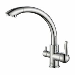 Смеситель для кухни Paulmark ESSEN, две воды, хром, Es213001-CR