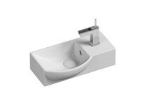 Подвесная раковина Ceramicanova Element CN6039L цвет белый 40х22 см