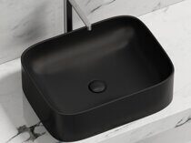Накладная раковина Ceramicanova Element CN6052MB цвет черный матовый 50.5х38 см
