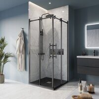 Душевой уголок BelBagno MARINO-A-2-100-C-NERO