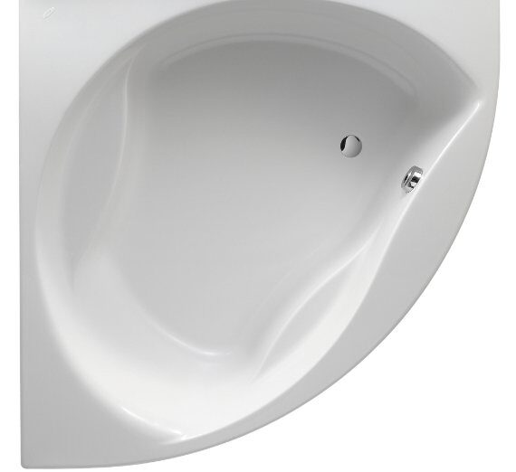 Акриловая ванна Jacob Delafon Presquile 145x145 с каркасом SF045RU-NF и слив-переливом E6D159-CP P хром