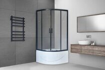 Душевой угол Royal Bath RB 90BK-T-BL прозрачное