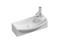 Подвесная раковина Ceramicanova Element CN6038L цвет белый 45.5х22 см
