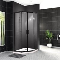 Душевой уголок BelBagno UNO-195-P-2-90-C-NERO