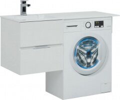 Тумба с раковиной Aquanet Алвита 120 L белый арт. 00243773