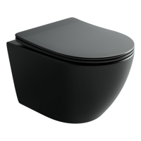 Подвесной унитаз Ceramicanova Uno смыв торнадо 490x360x360 черный матовый CN11001TMB
